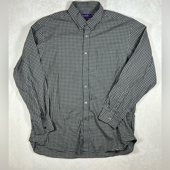 Ralph Lauren Purple Label XXL Black and White Checkered Shirt - Picture 1 of 8